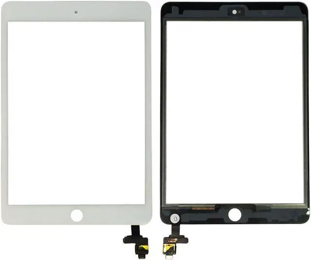 Alt view image 6 of 7 - New For iPad Mini 3 Screen Glass Touch Digitizer Replacement With Home Button White