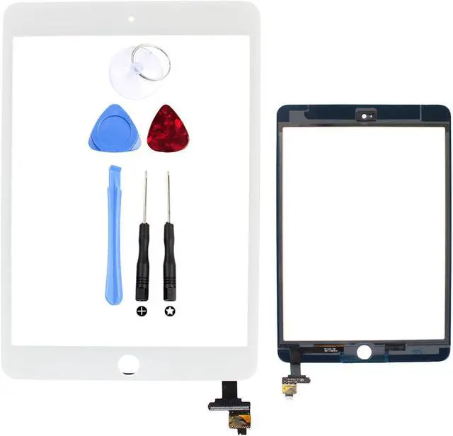 Alt view image 7 of 7 - New For iPad Mini 3 Screen Glass Touch Digitizer Replacement With Home Button White