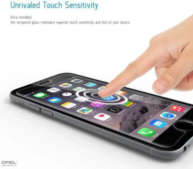 Main image of {3-Pack} New High Quality Premium Real Tempered Glass Film Screen Protector for iPhone 6 / 6S Plus