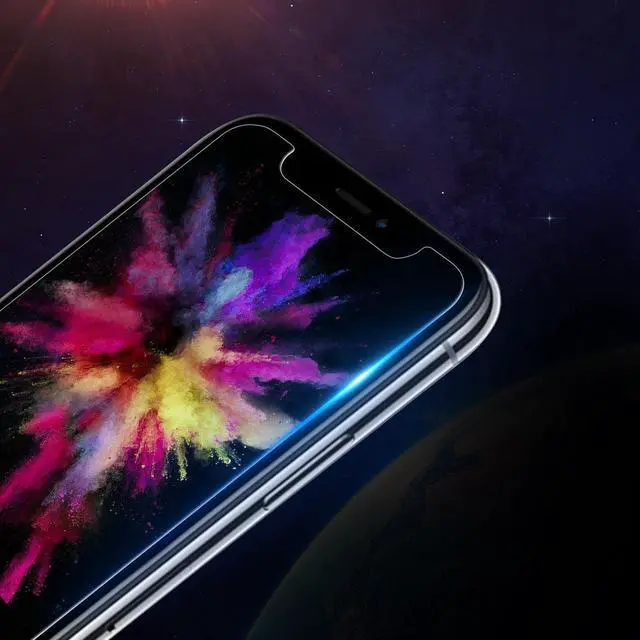 Alt view image 3 of 4 - {3-Pack} New For iPhone Xs Max Full Coverage Tempered Glass Screen Protector Cover Film