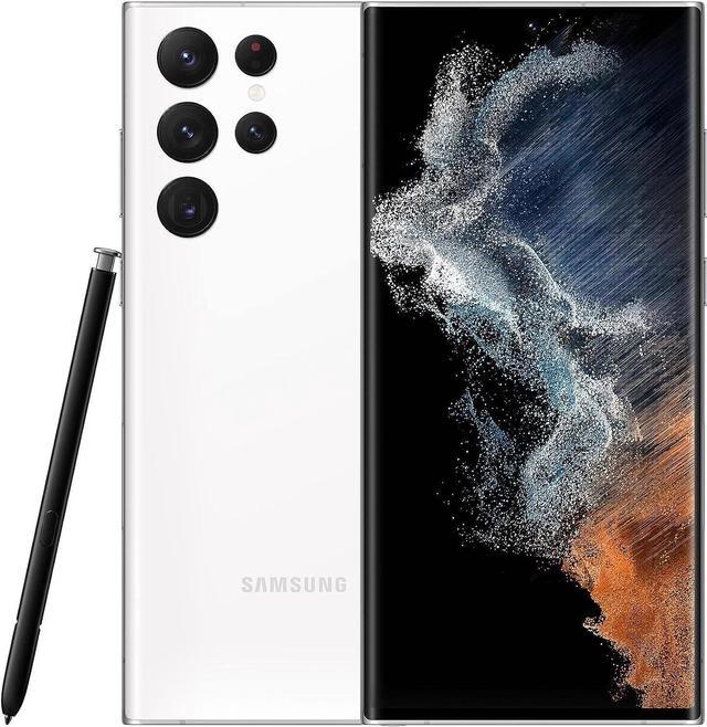 Main image of SAMSUNG Galaxy S22 Ultra Smartphone, Factory Unlocked Android Cell Phone, 512GB, 8K Camera & Video, Brightest Display, S Pen, Long Battery Life, Fast 4nm Processor, US Version, Phantom White