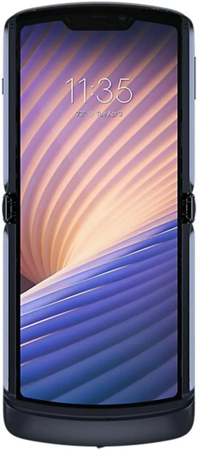 Alt view image 2 of 4 - Motorola Razr 5G (2020) 256GB ROM + 8GB RAM Factory Unlocked Flip Android Smartphone (Polished Graphite) - International Version