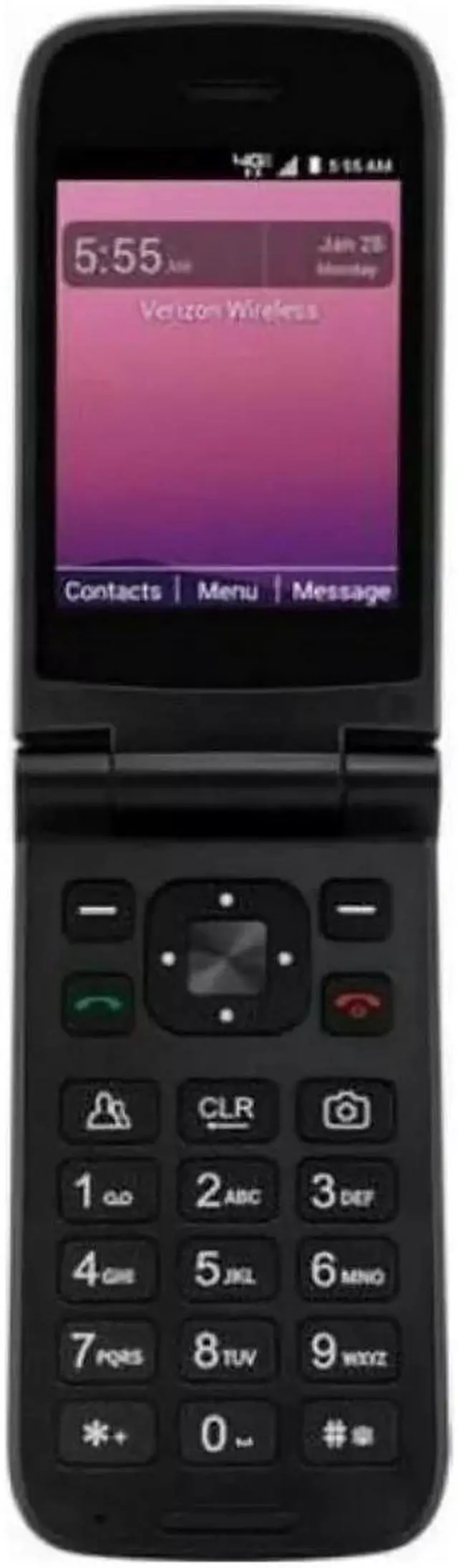 Alt view image 2 of 4 - ORBIC Journey Postpaid 4G LTE 8GB Flip Phone Unlocked Black - Grade A