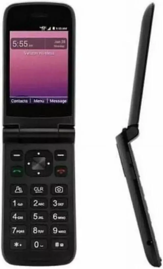 Alt view image 3 of 4 - ORBIC Journey Postpaid 4G LTE 8GB Flip Phone Unlocked Black - Grade A