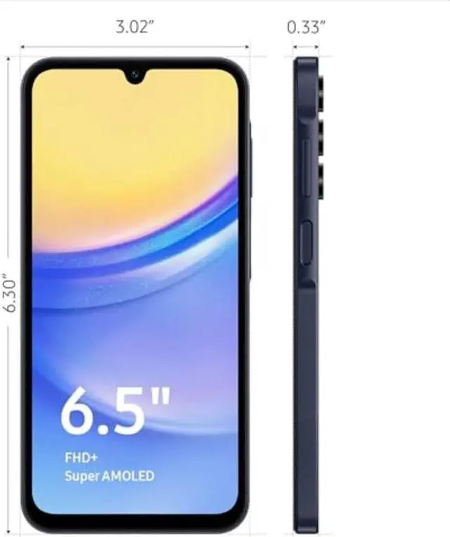 Alt view image 3 of 5 - NEW IN BOX! (UNLOCKED) Samsung Galaxy A15 5G 64GB 6.5'' 4GB RAM Black