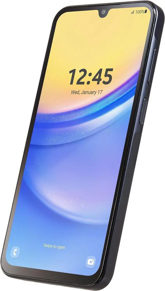 Alt view image 4 of 6 - Samsung Galaxy A15 5G (TracFone) 64GB 4GB RAM 6.5'' Black SM-A156V - Excellent Condition