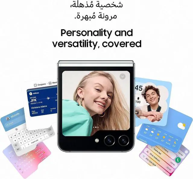 Alt view image 4 of 4 - Samsung Galaxy Z Flip5 (Unlocked) - 512GB SM-F731U 6.7'' Blue - Grade B+