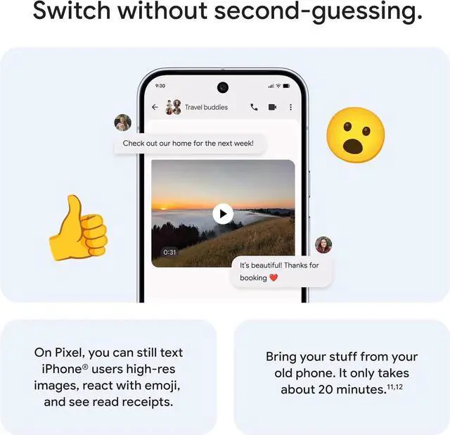 Alt view image 3 of 3 - Google Pixel 10 Pro XL 256GB (Unlocked) Green - Very Good