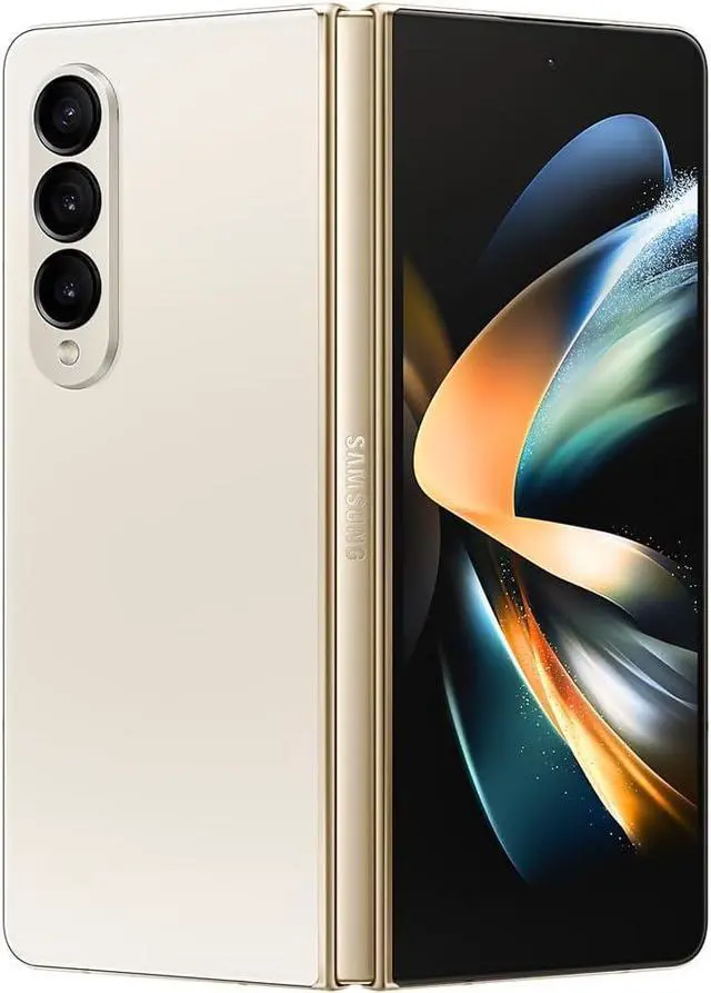 Alt view image 4 of 5 - SAMSUNG Galaxy Z Fold 4 Cell Phone, Factory Unlocked Android Smartphone, 512GB, US Version, Beige - Very Good