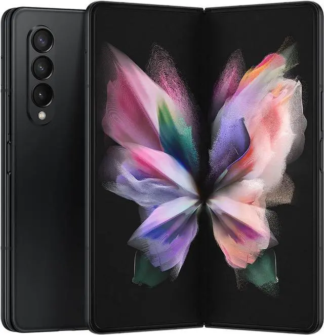 Alt view image 2 of 3 - Samsung Galaxy Z Fold 3 512GB 7.6" 5G Fully Unlocked, Phantom Black - Grade A+