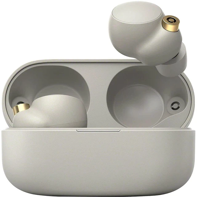 Alt view image 2 of 6 - Sony WF-1000XM4 Noise Canceling Wireless Earbud Headphones - Silver (Grade A)