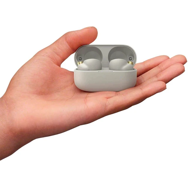 Alt view image 5 of 6 - Sony WF-1000XM4 Noise Canceling Wireless Earbud Headphones - Silver (Grade A)