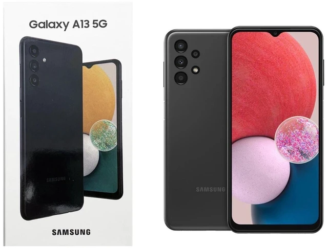 Main image of Samsung Galaxy A13 5G, 64GB + 4GB RAM, Black - Locked to AT&T Grade A come with BOX!!