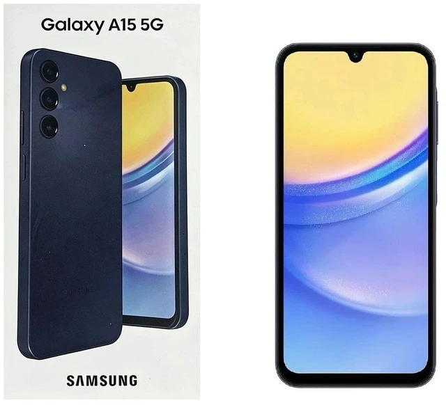 Main image of Samsung Galaxy A15 5G, 128GB + 4GB RAM, Blue Black - Unlocked Grade A+ Come With Box!