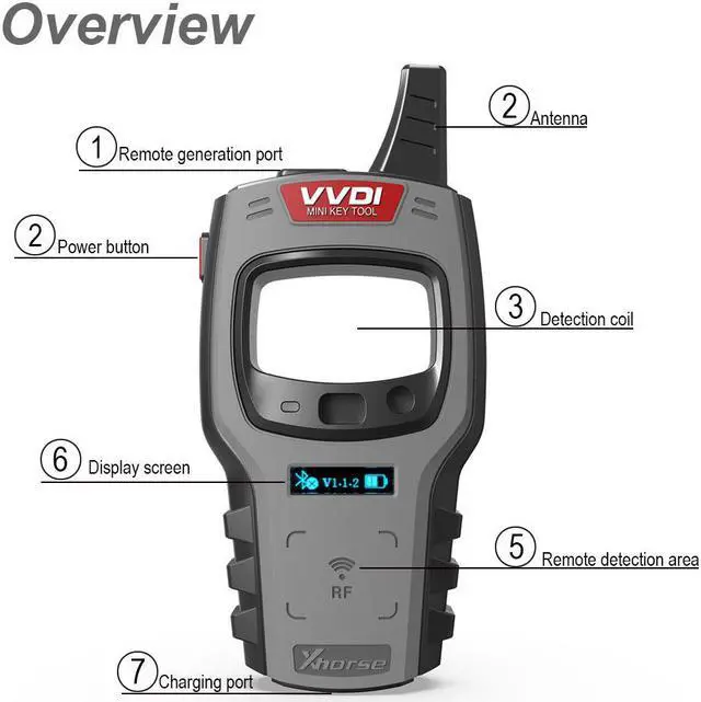 Alt view image 5 of 6 - VVDI Mini Key Tool Global Version Multi-Language No ID48 96bit No free token