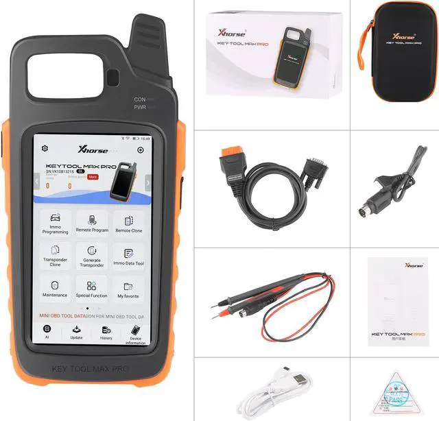 Alt view image 7 of 7 - Xhorse VVDI Key Tool Max PRO Remote Programmer Combines Key Tool Max and Mini OBD Tool Functions Adds CAN FD, BMW CAS1-CAS3 IMMO