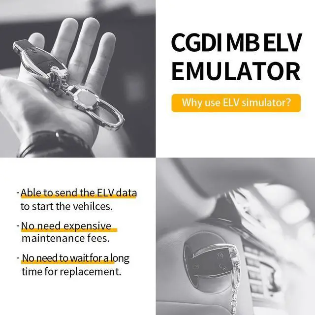 Alt view image 4 of 7 - 10pcs CGDI ELV Simulator Renew ESL for Benz 204 207 212 with CGDI MB Benz Key Programmer