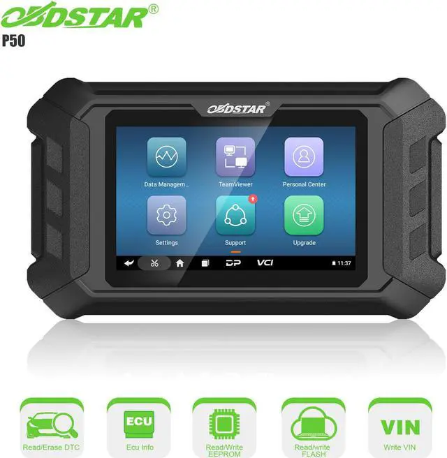 Alt view image 4 of 7 - OBDSTAR P50 Airbag Reset Tool Support Read & Clear Fault Codes by OBD/ BENCH Covers 51 Brands and Over 7100 ECU Part No.