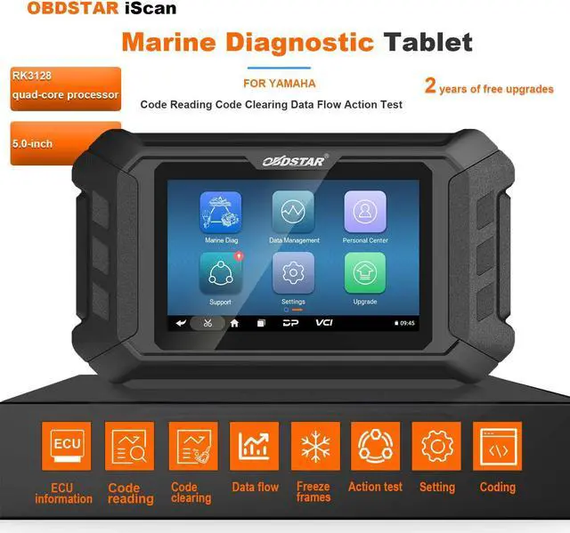 Alt view image 2 of 6 - OBDSTAR iScan YAMAHA MARINE Diagnostic and Key Programmer Tool 2 Years Free Update