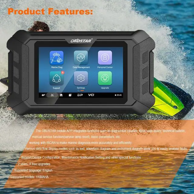 Alt view image 3 of 6 - OBDSTAR iScan YAMAHA MARINE Diagnostic and Key Programmer Tool 2 Years Free Update
