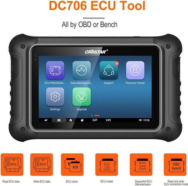Alt view image 2 of 7 - OBDSTAR DC706 Full Version ECU Tool for Car and Motorcycle with ECM, TCM, BODY ECU Clone by OBD or BENCH - Comprehensive Automotive Solution with P003+ Compatibility
