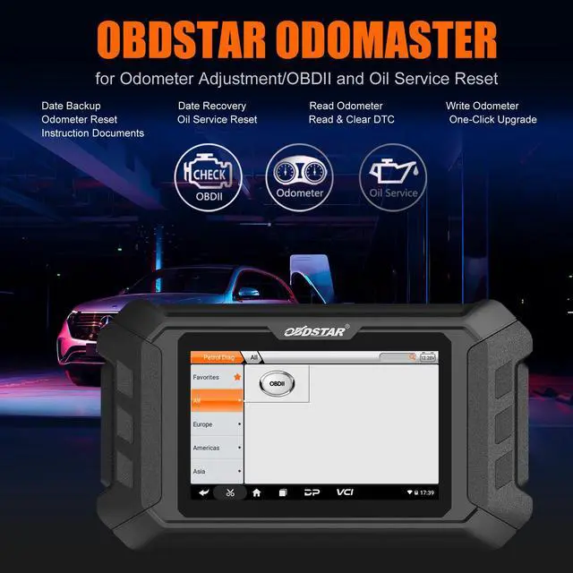 Alt view image 3 of 6 - OBDSTAR ODOMASTER Full Version Odometer Correction Tool, OBD2 Scanner Support More Vehicles than X300M+ One Year Free Update Get Free FCA 12+8 Adapter