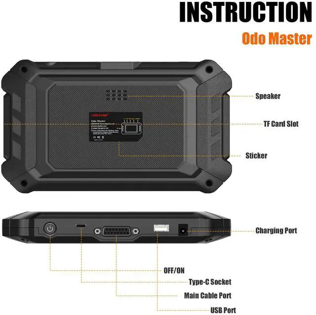 Alt view image 5 of 6 - OBDSTAR ODOMASTER Full Version Odometer Correction Tool, OBD2 Scanner Support More Vehicles than X300M+ One Year Free Update Get Free FCA 12+8 Adapter