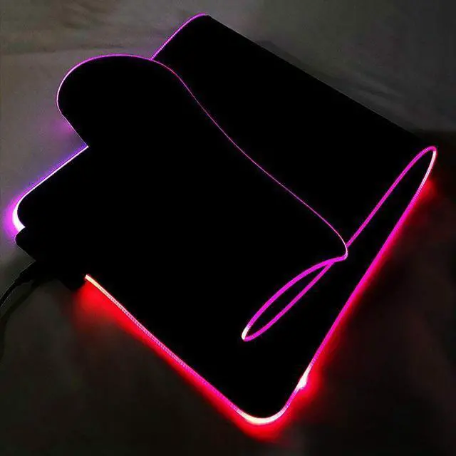 Alt view image 4 of 6 - LED Flash Gaming Mouse Pad RGB Glowing Anti-slip Gamer Grande Mouse Keyboard Mat Expand Keyboard Pad 900*400*4mm /35.43*15.75*0.16 inches