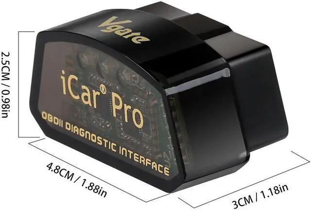 Alt view image 6 of 7 - Vgate iCar Pro Bluetooth 4.0 (BLE) OBD2 Fault Code Reader OBDII Code Scanner Car Check Engine Light for iOS/Android
