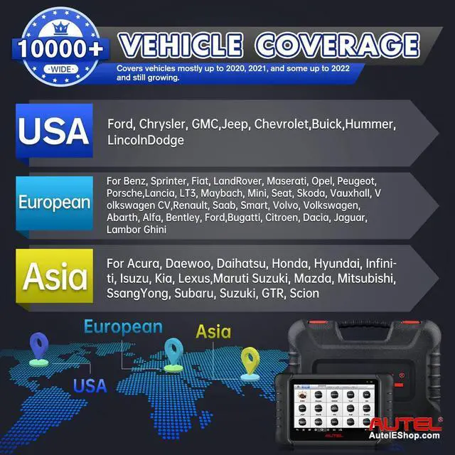 Alt view image 5 of 7 - 2023 Autel MaxiCOM MK808S MK808Z Automotive Diagnostic Tablet with Android 11 Operating System Upgraded Version of MK808