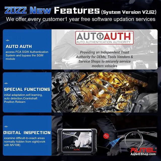 Alt view image 6 of 7 - 2023 Autel MaxiCOM MK808S MK808Z Automotive Diagnostic Tablet with Android 11 Operating System Upgraded Version of MK808