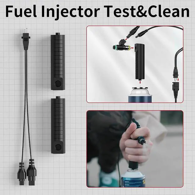 Alt view image 4 of 7 - Power Circuit Probe Kit, GODIAG GT101 Automotive Circuit Tester, Relay Fuse Voltage Tester, Car Electrical System Test Tool, Fuel Injector Tester & Cleaner with 20ft Cable for 6-40V Vehicles