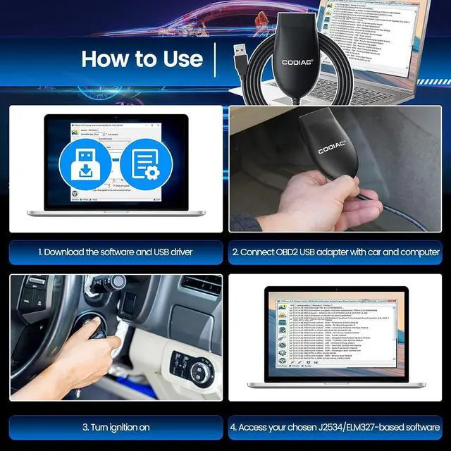 Alt view image 6 of 6 - J2534 Openport 2.0 Cable, GODIAG OBD2 USB Adapter ECU Diagnostic Tool, Flash Chip Tunning for ELM327 Tactrix ECUFLASH ODIS JLR SDD HDS