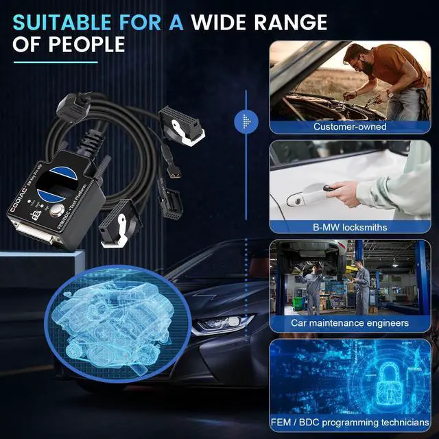 Alt view image 6 of 7 - FEM BDC Test Platform, Godiag OBD2 Diagnostic Cable, Car FEM BDC Programming Platform, Key Programmer Connector Works with Lonsdor Autel IM608 VVDI2 CGDI ACDP