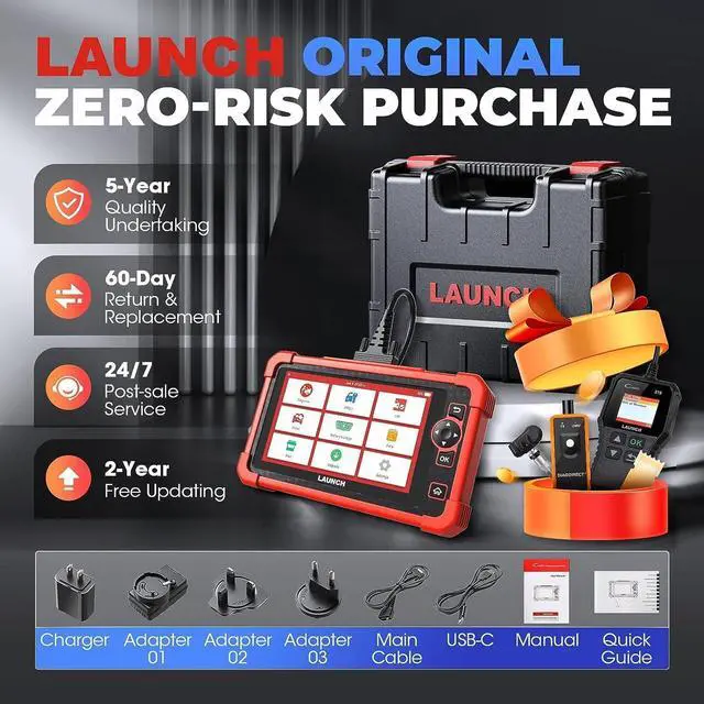 Alt view image 7 of 7 - LAUNCH X431 CRP919XBT OBD2 Scanner 2023 Bidirectional Diagnostic Tool,CANFD&DOIP Support 2024 Model,2Yrs Update,Wireless Diagnostic with DBScar VII,FCA AutoAuth,VAG Guided,ECU Coding,IMMO
