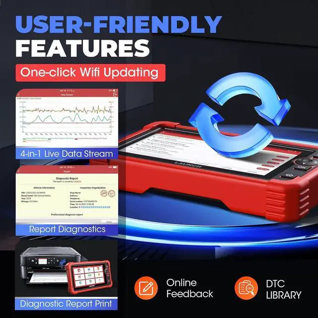 Alt view image 7 of 7 - Launch X431 CRP919X OBD2 Scanner: 2023 Bi-Directional Scan Tool with 2-Year Updates, Added TPMS &BST360, ECU Coding, CAN FD/DoIP, All System Diagnostic Scanner with 31 Services, Upgrade of CRP909X