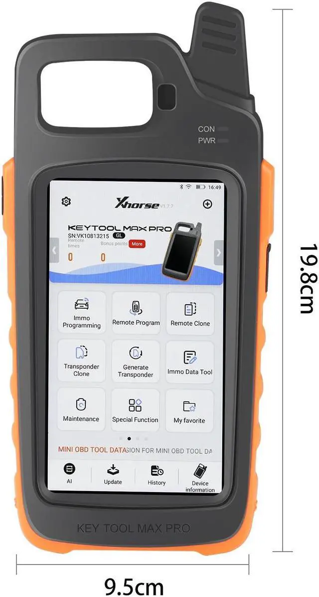 Alt view image 5 of 7 - Xhorse VVDI Key Tool Max Pro With Mini OBD Tool Function Support TPMS, CAN FD, Read Voltage, Leakage Current and BMW CAS1-CAS3 IMMO