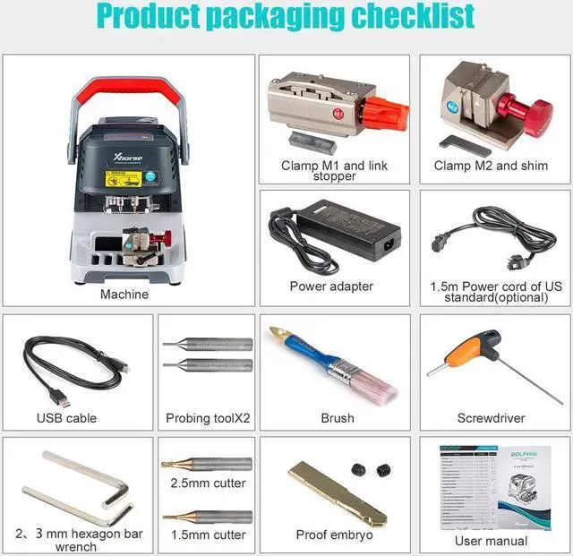 Alt view image 4 of 5 - Xhorse Dolphin XP005 Key Cutting Machine plus VVDI Key Tool Max Pro As a Screen