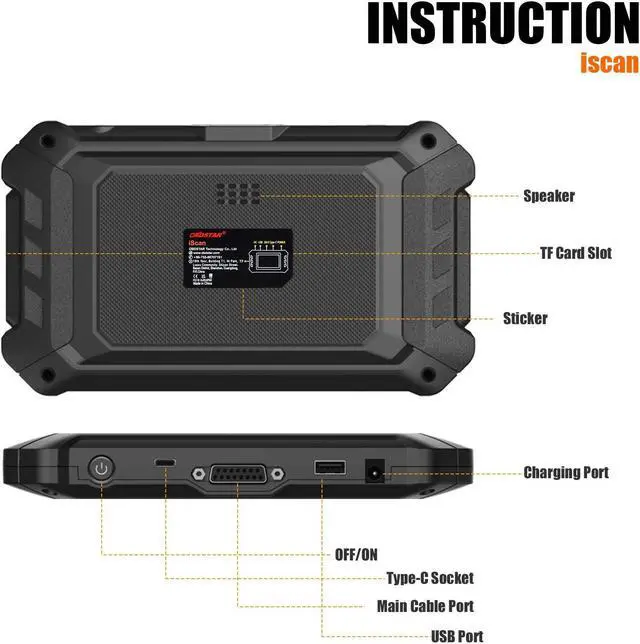 Alt view image 5 of 6 - OBDSTAR iScan SUZUKI Marine Diagnostic Tablet Code Reading Code Clearing Data Flow Action Test for 1998 -2022 SUZUKI Outboard Models