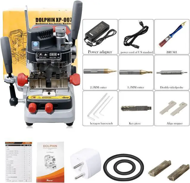 Alt view image 7 of 7 - Xhorse Dolphin XP-007 XP007 Manually Key Cutting Machine for Laser/Dimple/Flat Keys