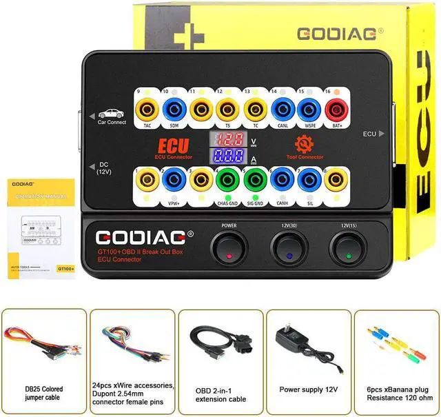 Alt view image 2 of 6 - GODIAG GT100+ GT100 Pro Breakout Box Plus BMW CAS1/ CAS2/ CAS3/ CAS4/ CAS4+ and FEM/ BDC Test Platform For CAS Data Read Write Program All Key Lost