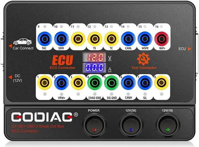 Alt view image 2 of 4 - GODIAG GT100+ Breakout Box ECU Tool Plus BMW CAS4 and FEM Test Platform Support All Key Lost with Electronic Current Display