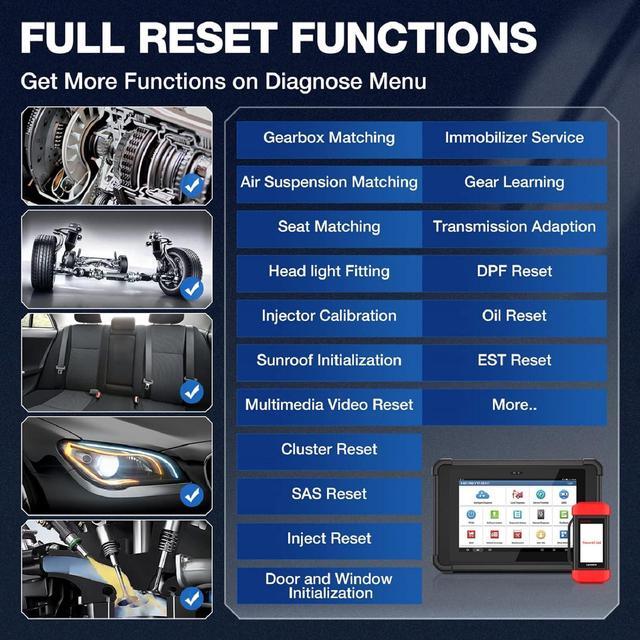 Alt view image 5 of 6 - LAUNCH X431 PAD V Elite ECU Online Programming & Coding Scan Tool,Topology Map,Full System Diagnostic Scanner,Full Bi-Directional Control & 60+ Reset Functions,Heavy Duty Truck,CAN FD,2 Yrs Update