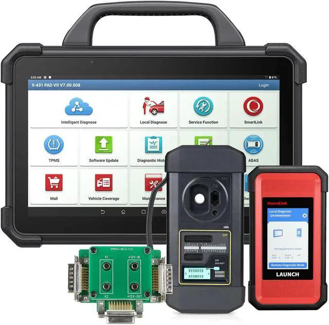 Main image of LAUNCH X431 PAD  Elite PAD 7 Plus GIII X-Prog 3 Advanced Immobilizer & Key Programmer Plus IMMO programmer MCU3 Adapter