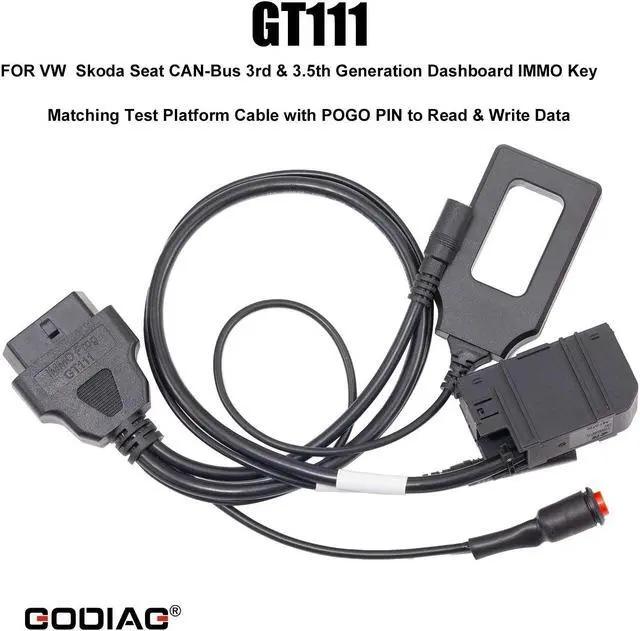 Alt view image 6 of 7 - GODIAG VAG Test Platform GT110 plus GT111 CAN-Bus With Pogo Pin for 3rd & 3.5th & 4th Generation VAG Dashboard IMMO Key Matching