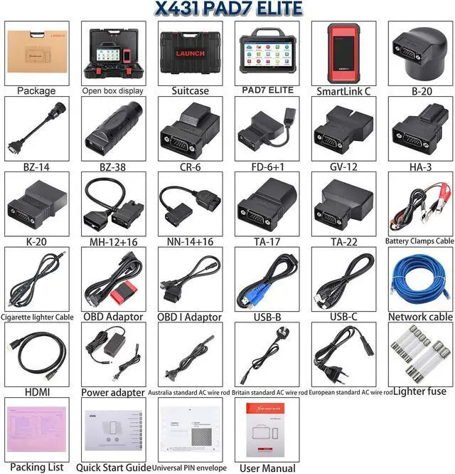 Alt view image 5 of 7 - Launch X431 PAD VII PAD 7 Elite Scanner with GIII XPROG 3 Key Programmer Support with All Keys Lost & Online Programming