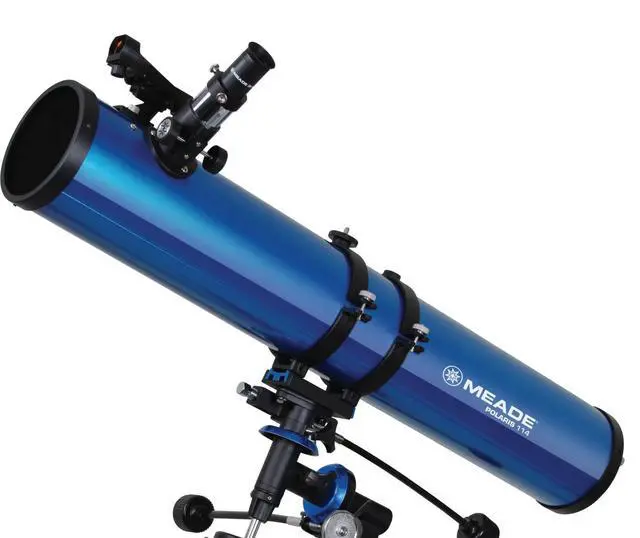Alt view image 5 of 11 - Meade Polaris 114mm German Equatorial Reflector Telescope