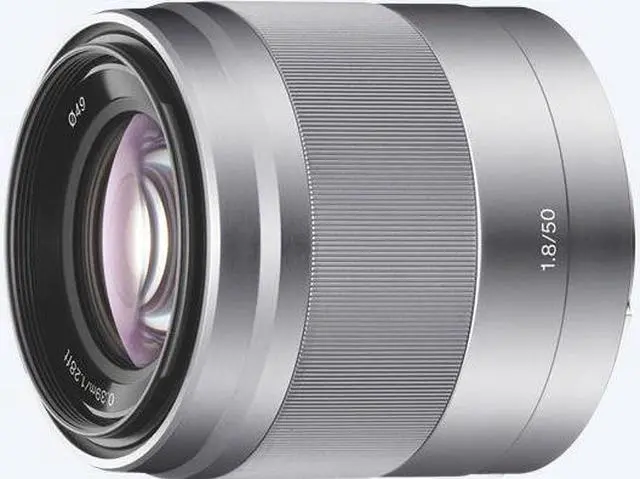 Alt view image 11 of 20 - SONY SEL50F18 Compact ILC Lenses 50mm f/1.8 Lens Silver