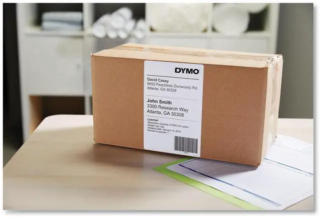 Alt view image 16 of 20 - DYMO 4.00" x 6.00" White Extra-Large Shipping Permanent Self-Adhesive Label Roll - 10 / Pack
