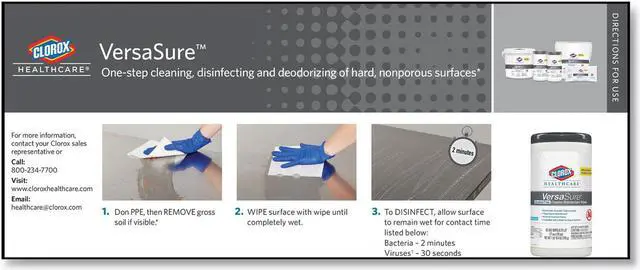 Alt view image 2 of 8 - Disinfecting Wipes No Bleach 6-3/4"x8" 85/Canister White